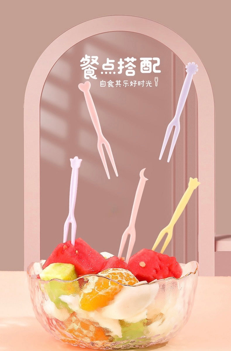 可愛卡通水果叉 3盒 (150支)