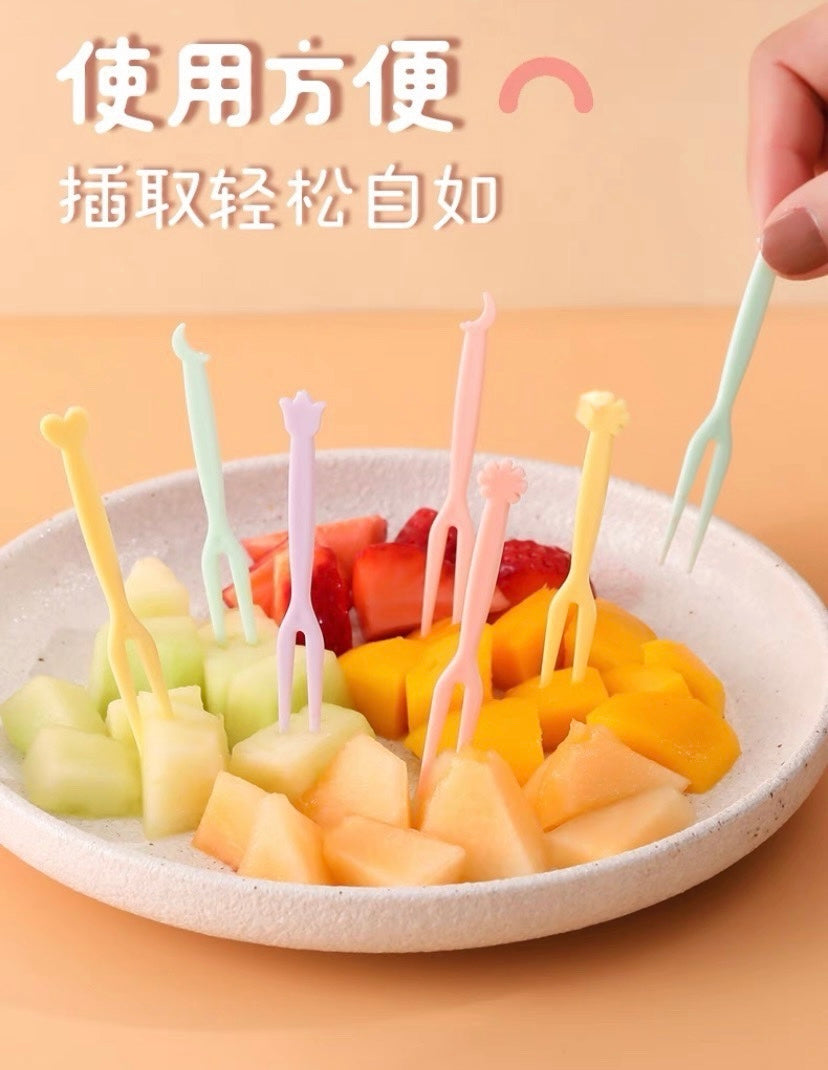 可愛卡通水果叉 3盒 (150支)