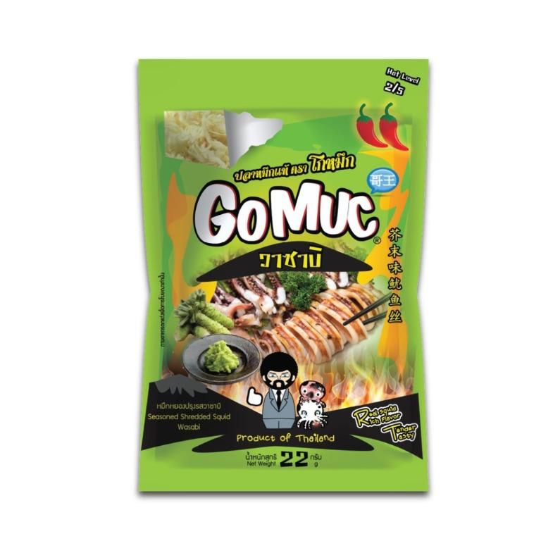 泰國 GoMuc Seasoned Shredded Squid 魷魚絲 4包(任選口味)