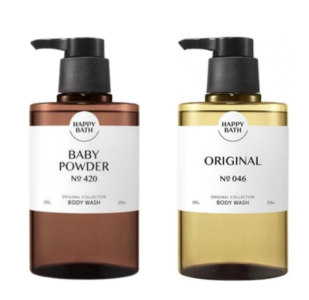 韓國製 HAPPY BATH 天然香薰沐浴露 500ml (2支)