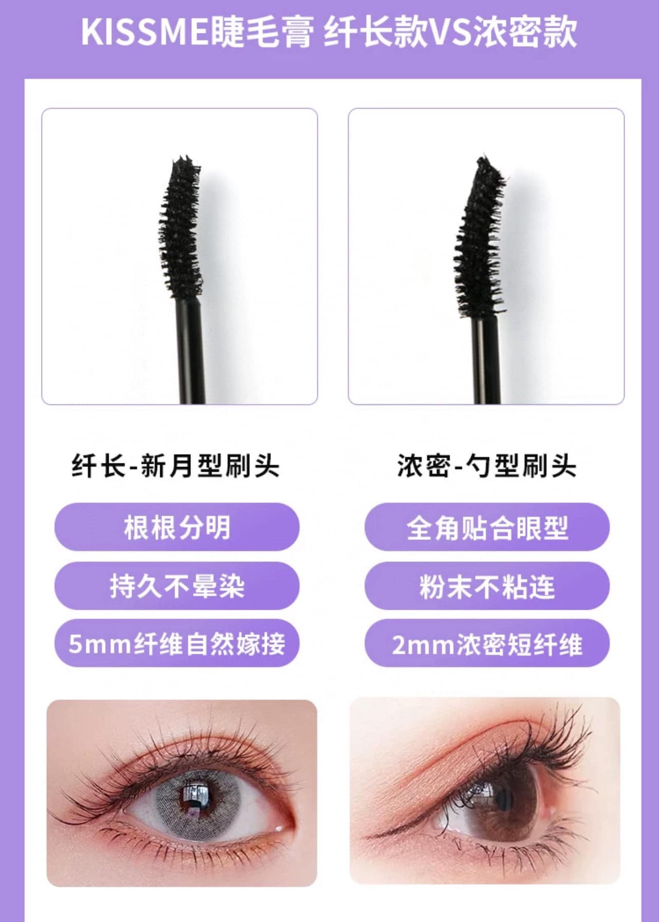Japanese HEROINE third generation KISS ME mascara (6g)