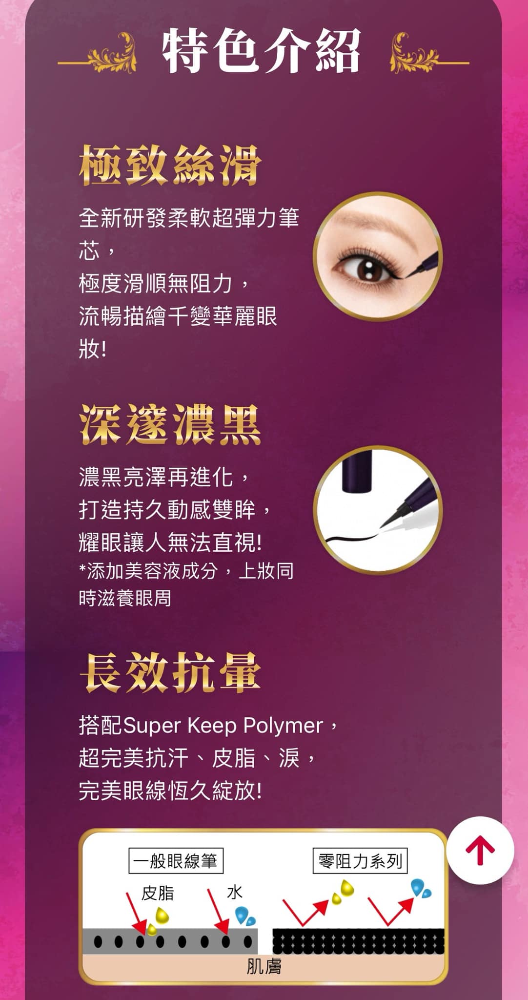 KISSME Korean KISSME Zero Resistance Liquid Eyeliner Pen 0.4ml (2 pieces)