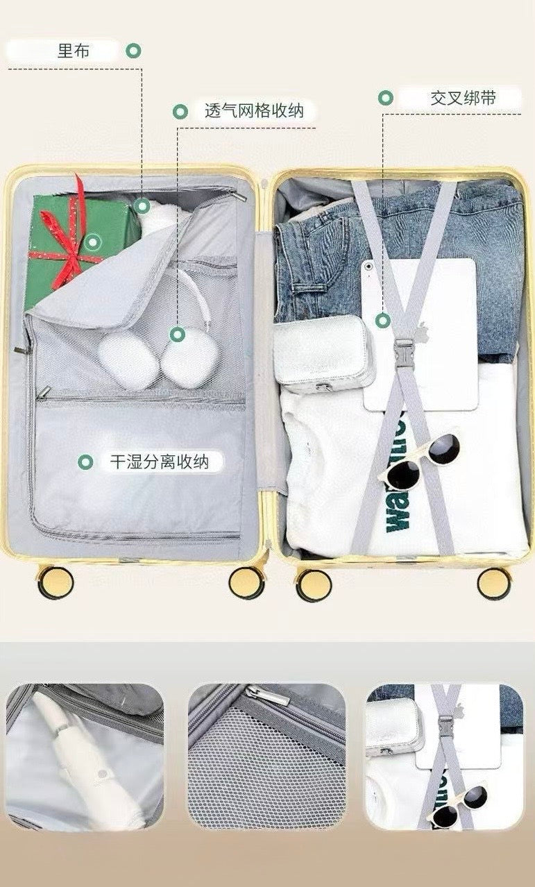 萬向輪拉槓行李箱