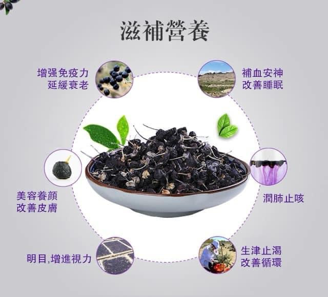 野生大粒黑枸杞