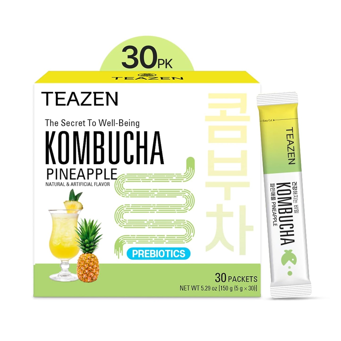 Korea TEAZEN Probiotic Kombucha 5gx10 sticks (3 boxes)