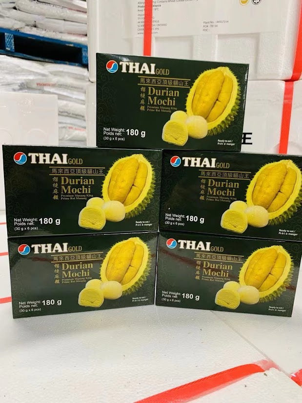 Thai Gold 馬來西亞頂級貓山王榴槤麻糬 (2盒)