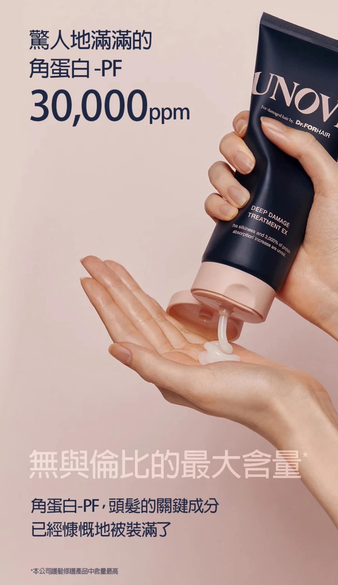 韓國熱賣 UNOVE 深層損傷 護理護髮 EX 320ml