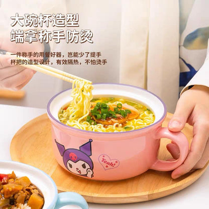 Sanrio Sanrio genuine authorized Japanese cartoon instant noodle bowl rice bowl