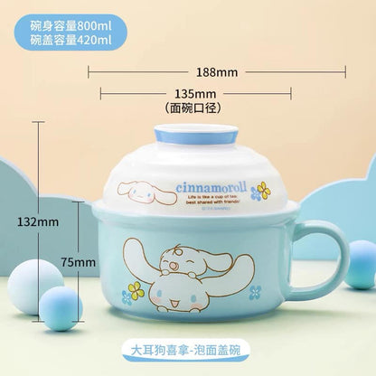 Sanrio Sanrio genuine authorized Japanese cartoon instant noodle bowl rice bowl