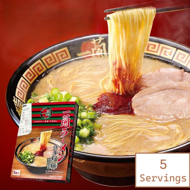 日本一蘭拉麵博多細麵直條麵 (5入)