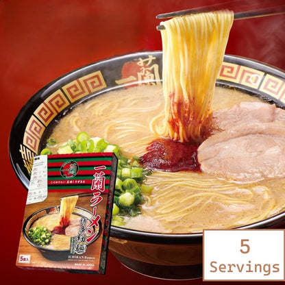 日本一蘭拉麵博多細麵直條麵 (5入)