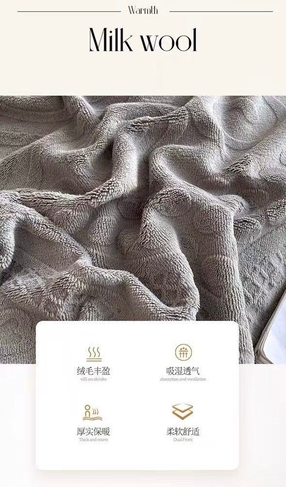 牛奶絨床上4件套裝 (2套)