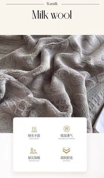 牛奶絨床上4件套裝 (2套)