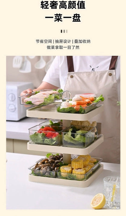 輕奢旋轉火鍋盤