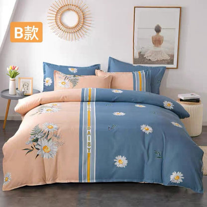 High-density thickened brushed autumn and winter bed sheets set of 4