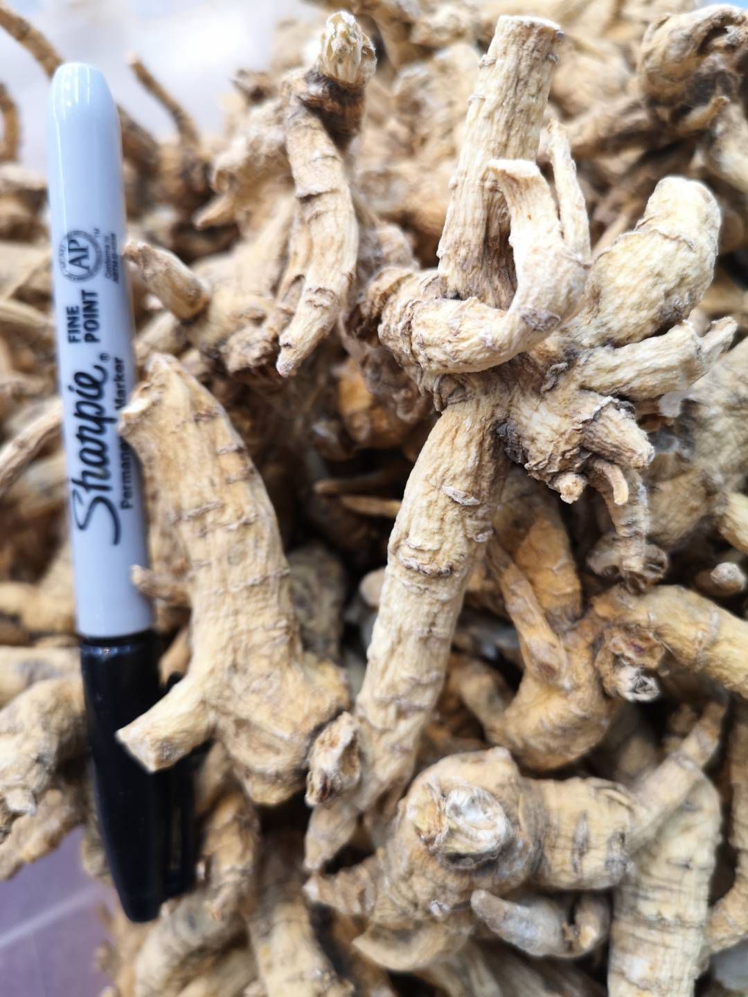 Naturally grown 5-year-old raw barrel ginseng is also called raw branch ginseng (4 pounds)