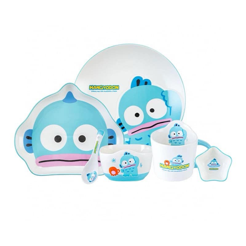 Sanrio Sanrio Ugly Fish Hanton ceramic tableware 6-piece set