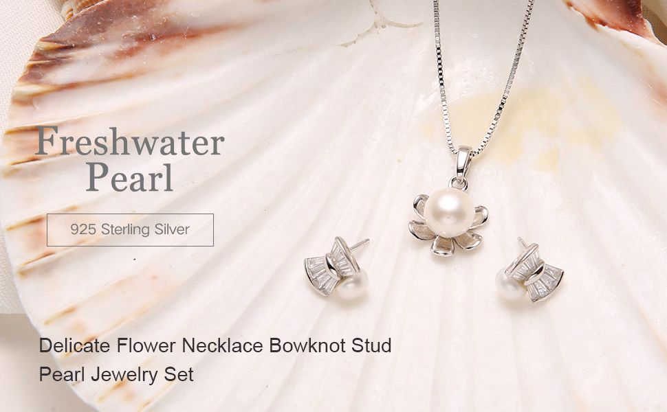 ⭐️Good gift recommendation: 925 sterling silver daisy earrings &amp; necklace set