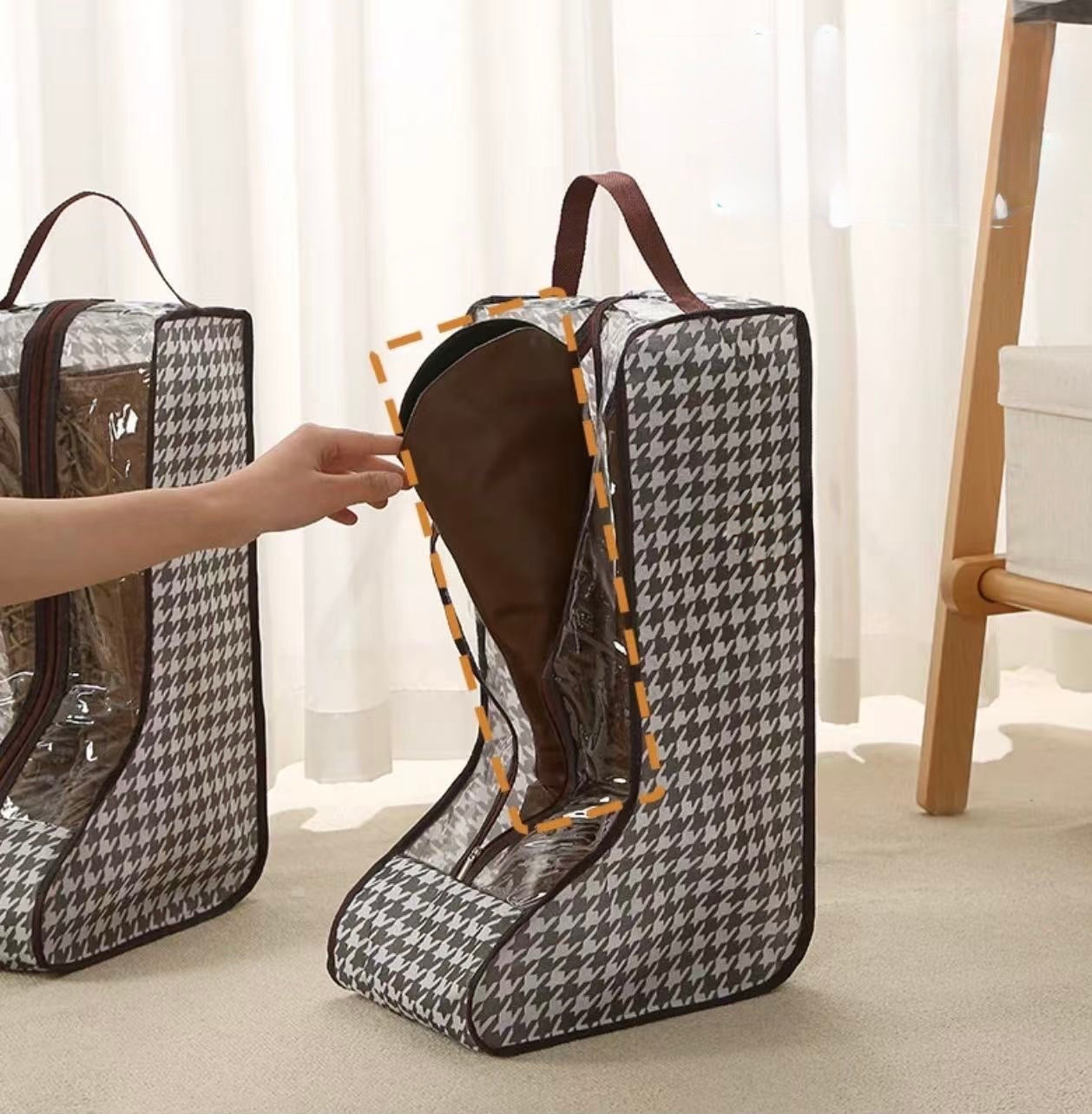 千鳥格立體收納包