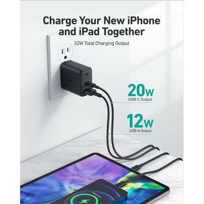 AUKEY 32W PD fast charging charger💥come with three more Apple cables