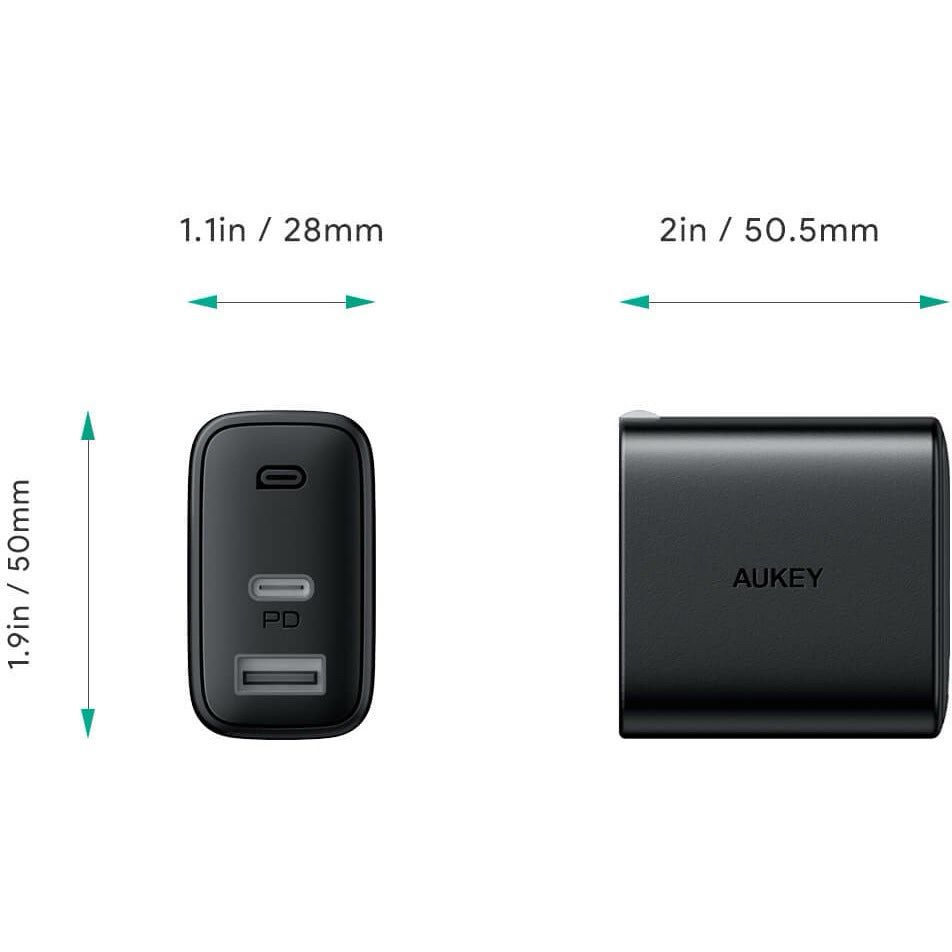 AUKEY 32W PD fast charging charger💥come with three more Apple cables