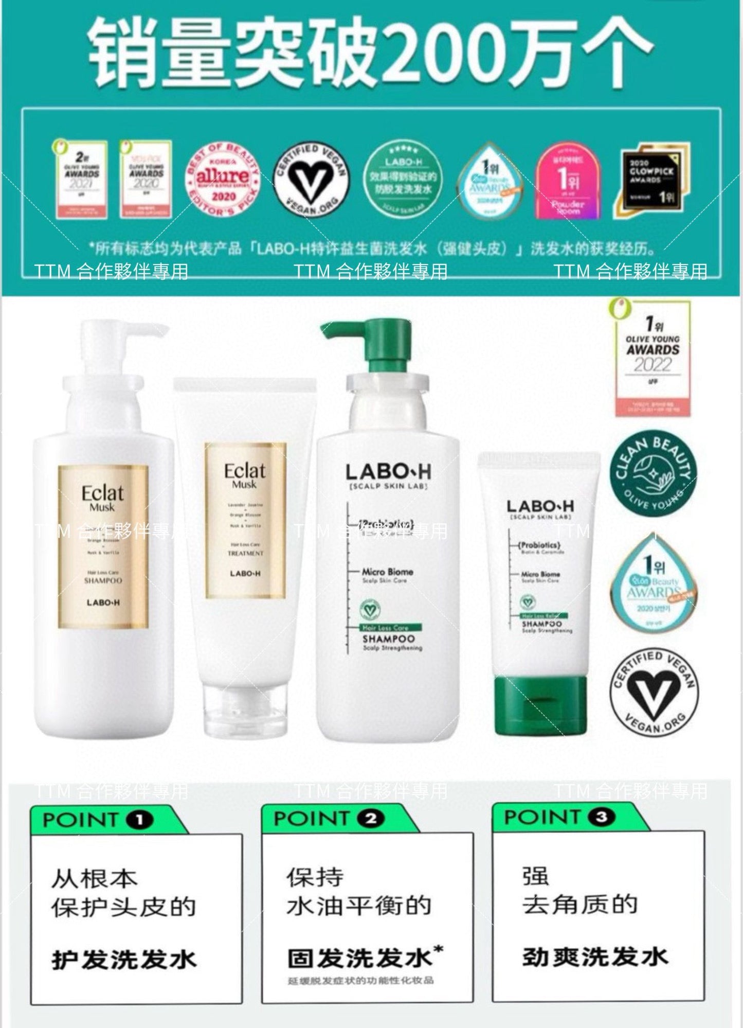 South Korea's Amore Pacific LABOH Hair Loss Symptom Relief Scalp Skin Care Kit