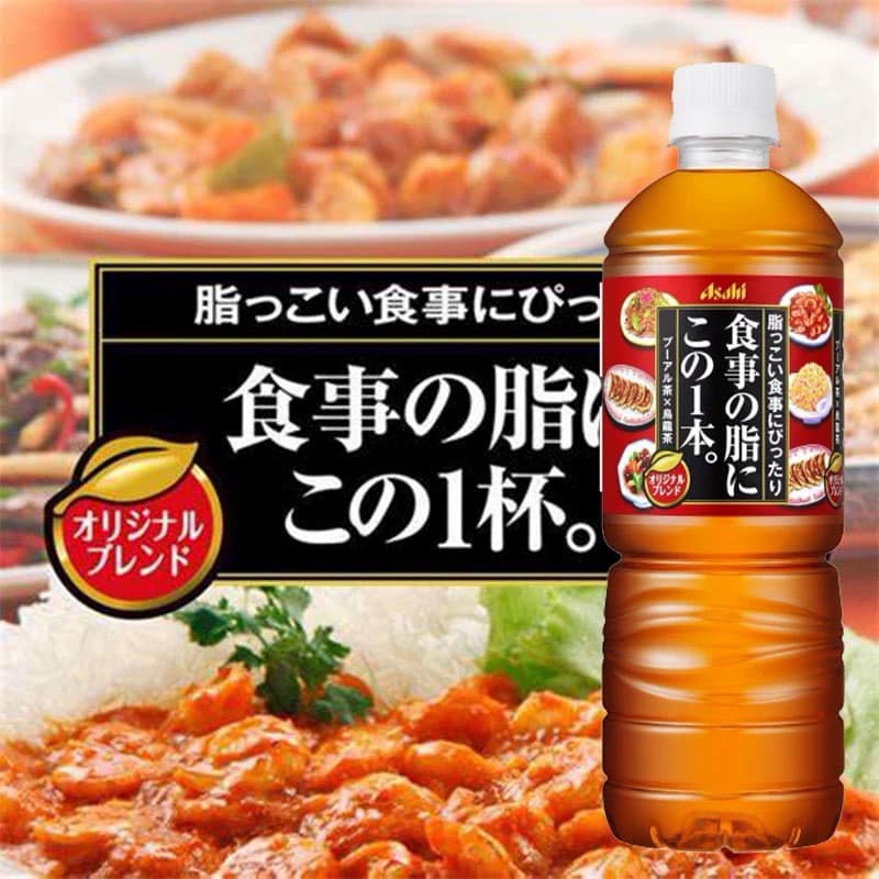 日本 Asahi 朝日 食事解脂健康烏龍紅茶 600ml (12支)