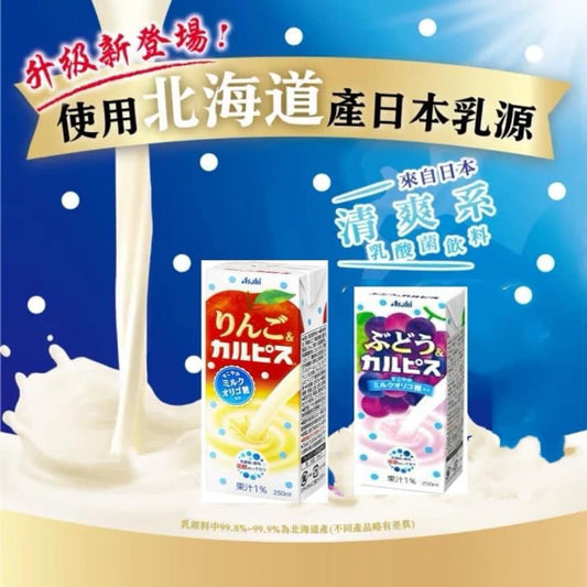 日本 CALPIS 可爾必思乳酸風味果汁飲品 (12盒入X250ml)