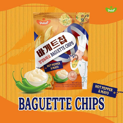 Korean Delief Garlic/Spicy Mayonnaise Bread 70g (4 packs)