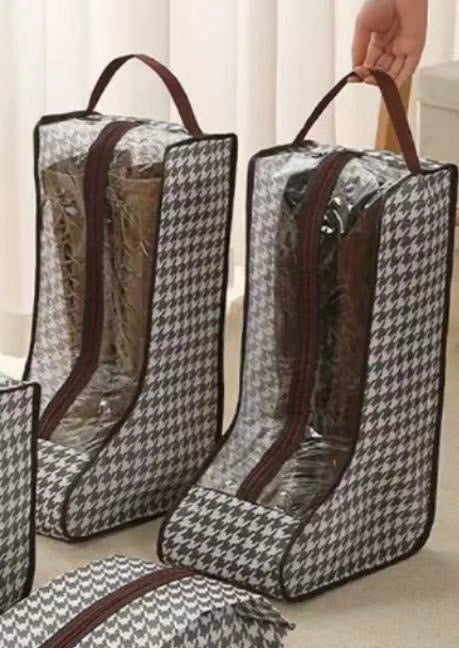 千鳥格立體收納包