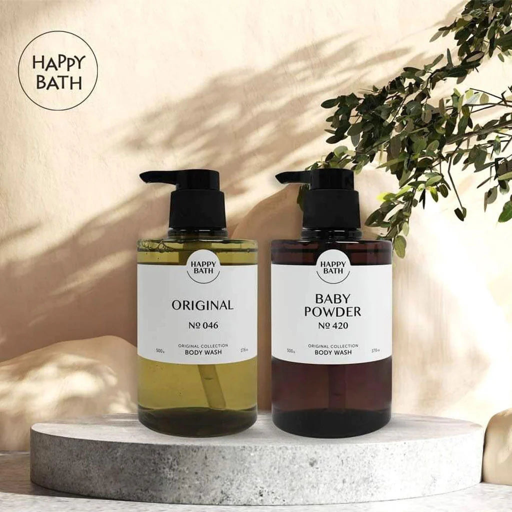 韓國製  HAPPY BATH 天然香薰沐浴露 500ml (2支)