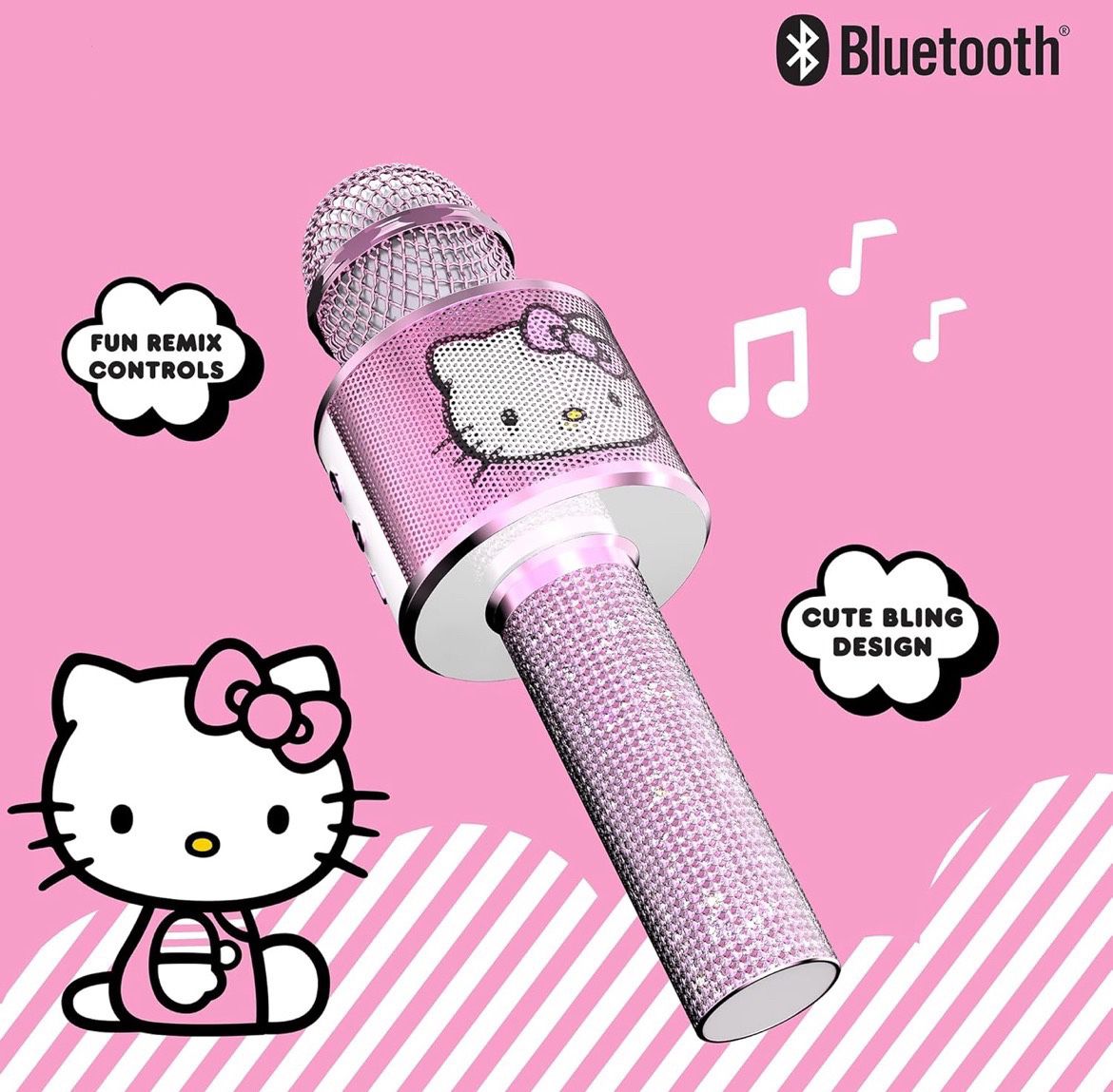 Hello Kitty genuine authorized Bluetooth karaoke microphone wireless speaker