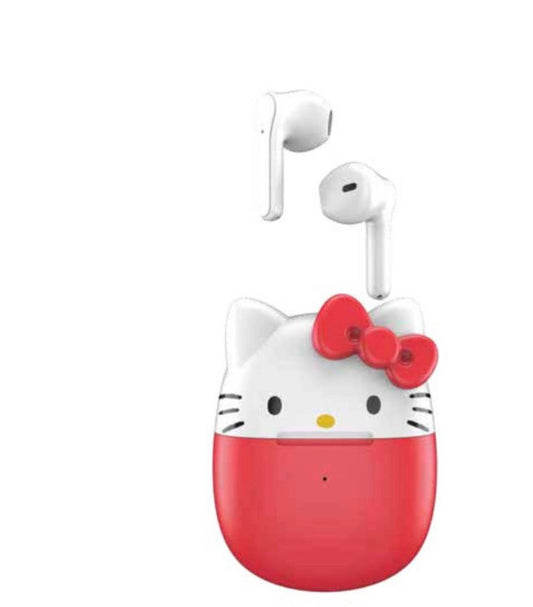 Hello Kitty 正品授權真無線耳機、（帶充電盒）