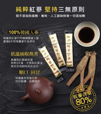 韓國 Kocheolnam高哲南6年紅蔘濃縮液 10mlX30支/100支