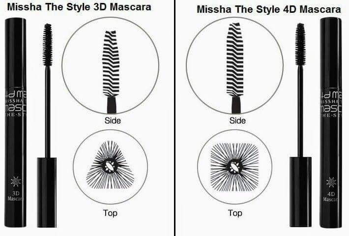 韓國 MISSHA濃密捲翹纖長3D/ 4D 睫毛膏 7g (2支)