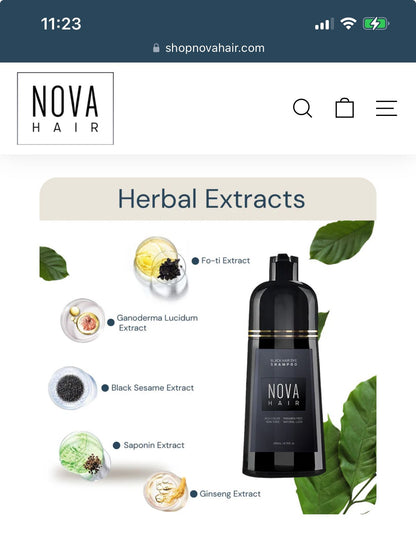 NovaHair hair dye (3 bottles)