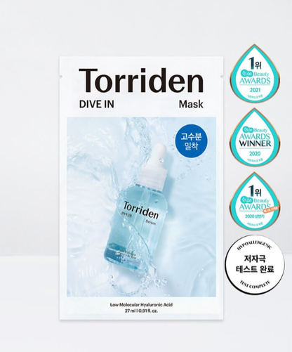 Torriden 桃瑞丹低分子玻尿酸面膜 5片