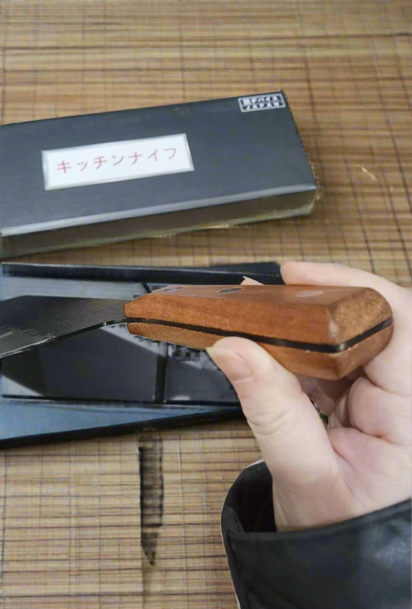 Japanese leather steel slicing knife