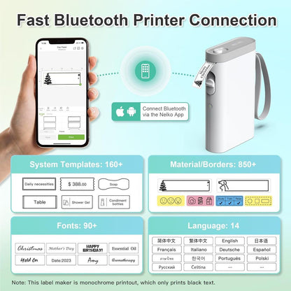 High-End Portable Bluetooth Label Printer