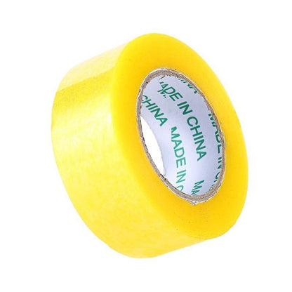 Transparent yellow sealing tape (large roll-3 rolls)