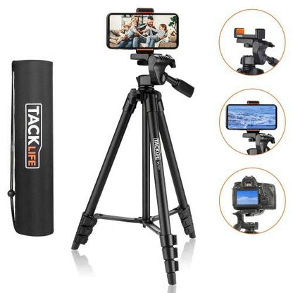 55-inch MLT001 lightweight aluminum tripod camera mount