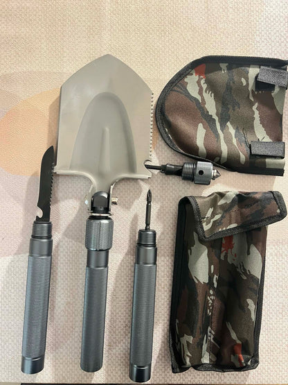 Multifunctional Foldable Survival Shovel Emergency Kit