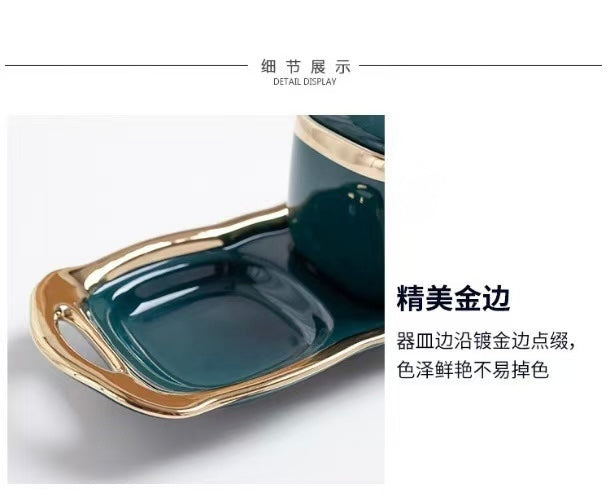 輕奢陶瓷調味罐