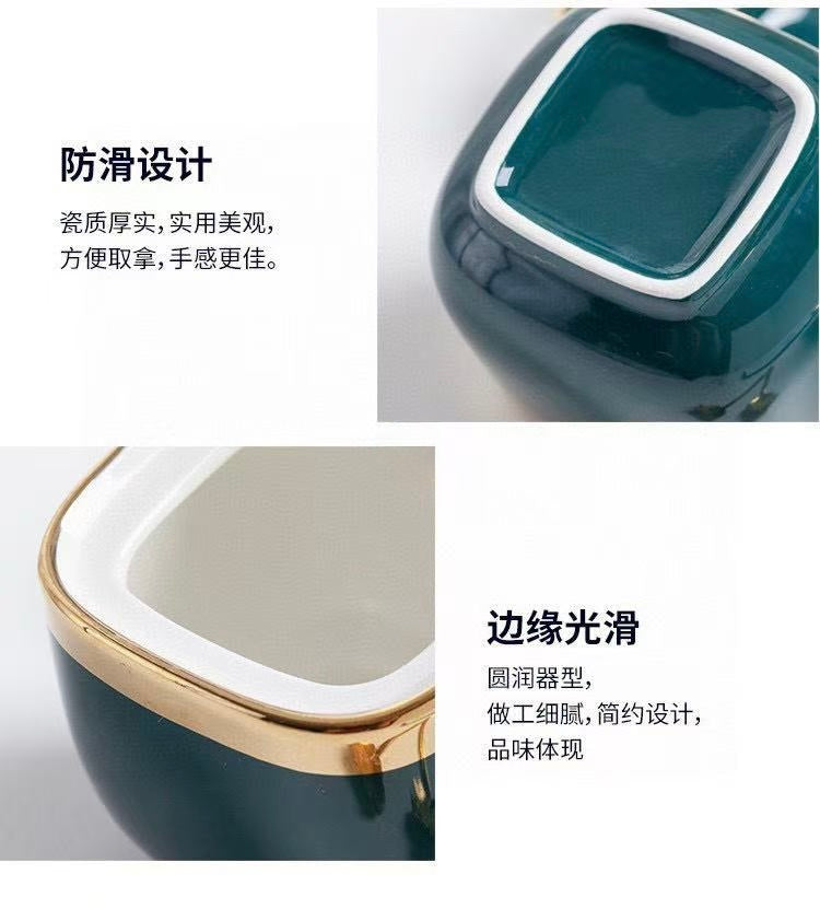 輕奢陶瓷調味罐