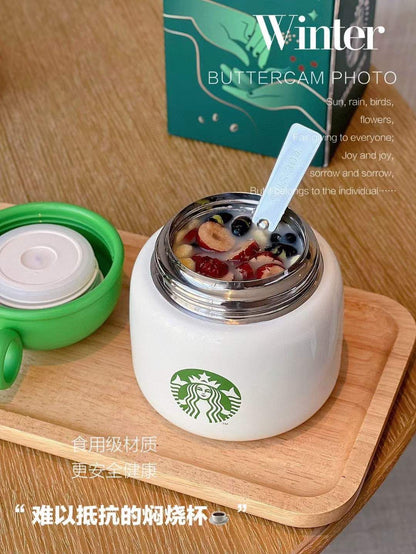 Starbucks stew beaker + free stainless steel spoon