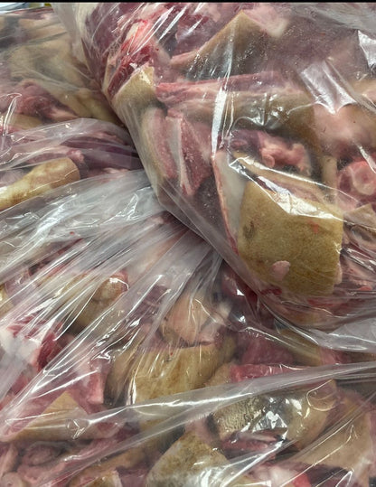 5 pounds of freshly slaughtered goat meat from local farms in Ontario