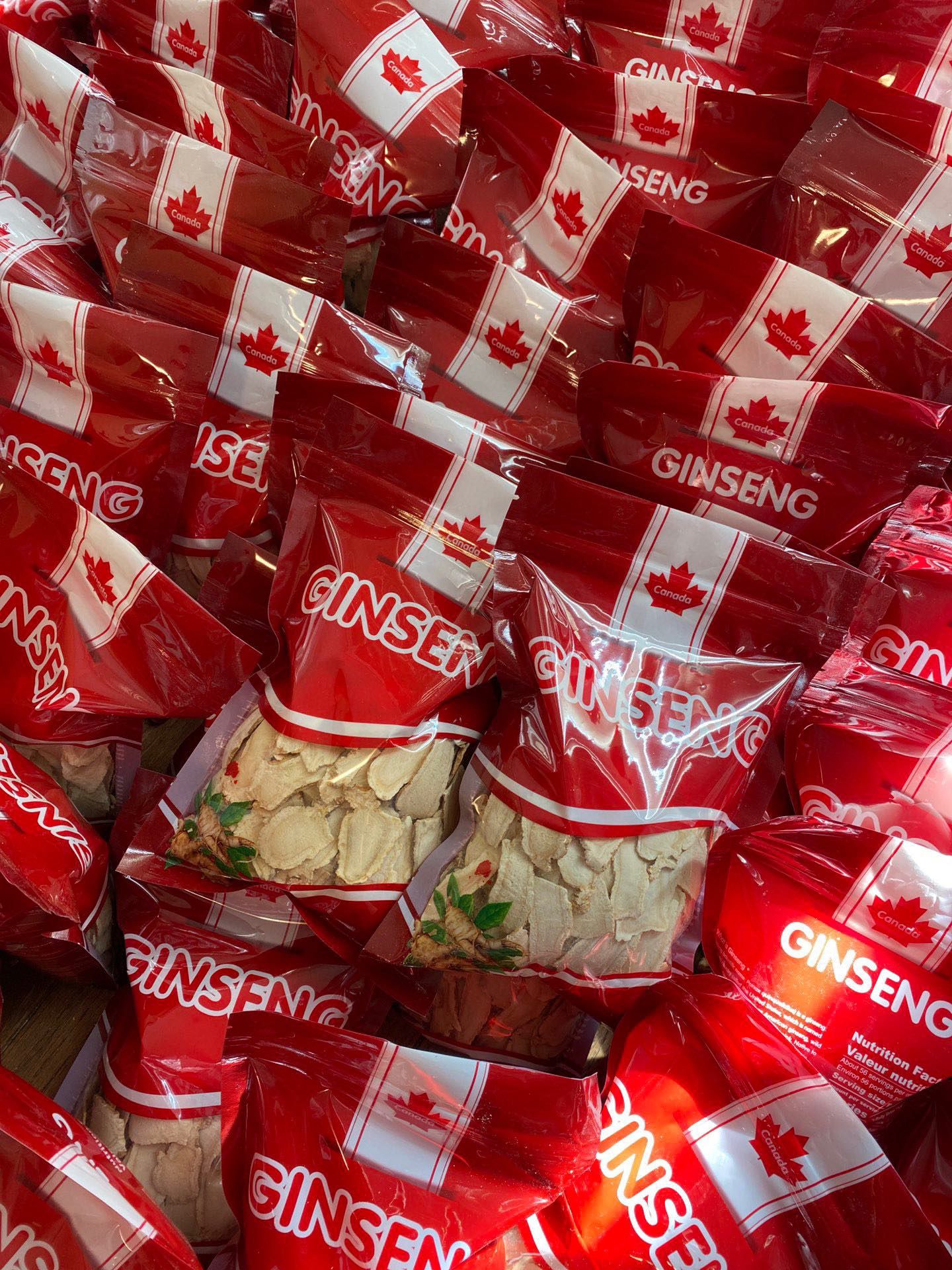 Five-year-old first-class Canadian American ginseng slices (3 pounds)