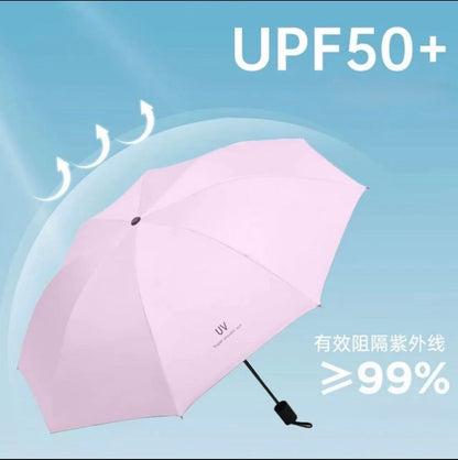 三折手動鋼骨雨傘