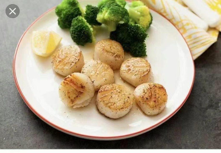 Large SIZE20-30 fresh frozen large scallops (2 pounds)