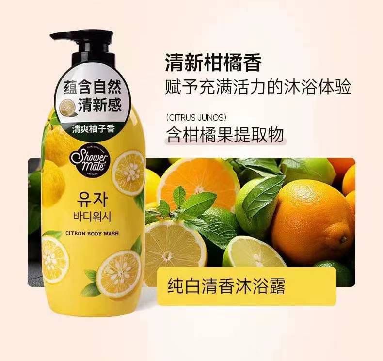 Korean Shower mate Sweet Pomelo Shower Gel 900ml (2 pieces)